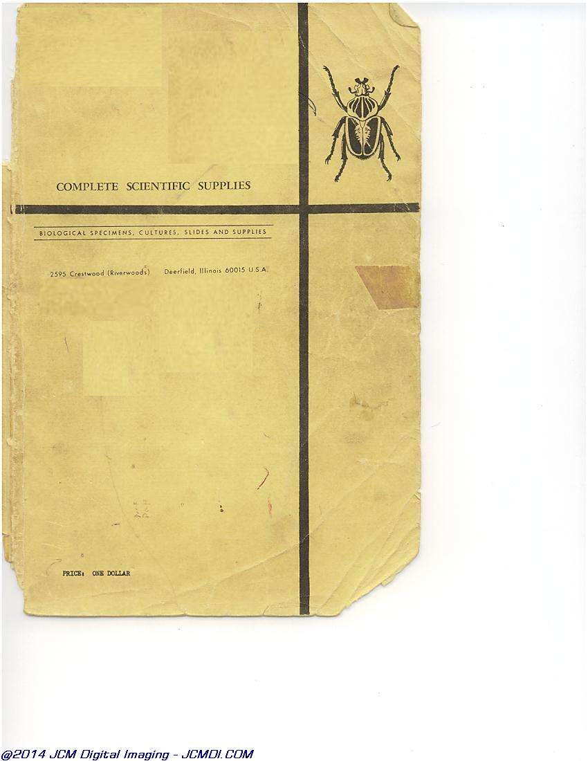 Complete Scientific 1975 Catalog page scan